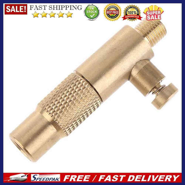 Brass Car Tire Inflator Valve Stem Connector Pump Chuck Adapter with Deflat