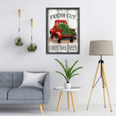 Full Cross Stitch 11CT Christmas Tree Car Stamped Embroidery DIY Needlework