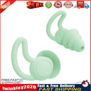 Silicone Ear Plugs Sound Insulation Anti Noise Sleeping Earplugs (Green) Newly