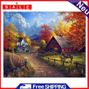 5D DIY Landscape Cabin Diamond Embroidery Painting Cross Stitch Mosaic Kits Craftsman