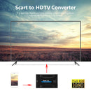 1080P SCART to HDMI-compatible Video Audio Upscale Converter HD Receiver TV
