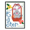 14CT Stamped Cross Stitch Kits DIY Cartoon Easter Artwork for Home Decor Gift