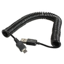Spiral Rolled USB 2.0 A Male to Micro USB B 5Pin Spring Adapter Ka
