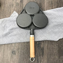 3 Löcher Ei Bratpfanne Form Pfannkuchen Omelett Kochtopf Friteuse Kocher