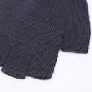Winter Solid Knit Warm Mitten Gloves Finger Half Finger
