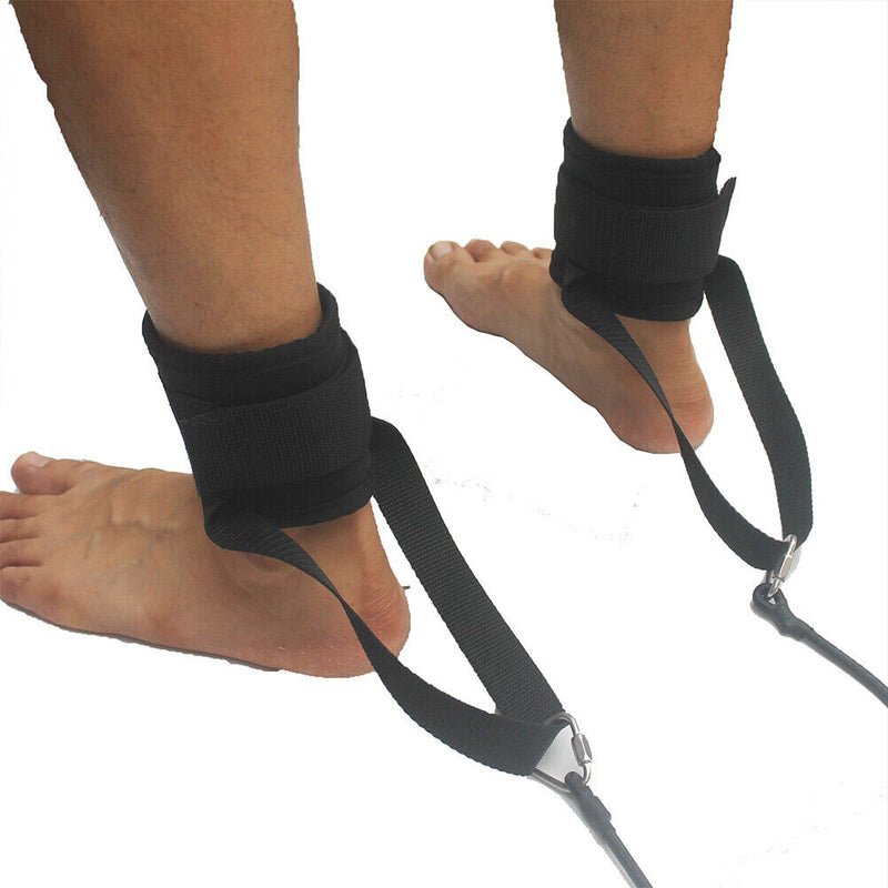 2pcs Adjustable Swimming Ankle Straps Resistance Band Training Elastic Rope