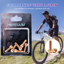 6x MTB Stem Bolts M5x18mm Titanium Plated Allen Hex Head Stem Screws with Was