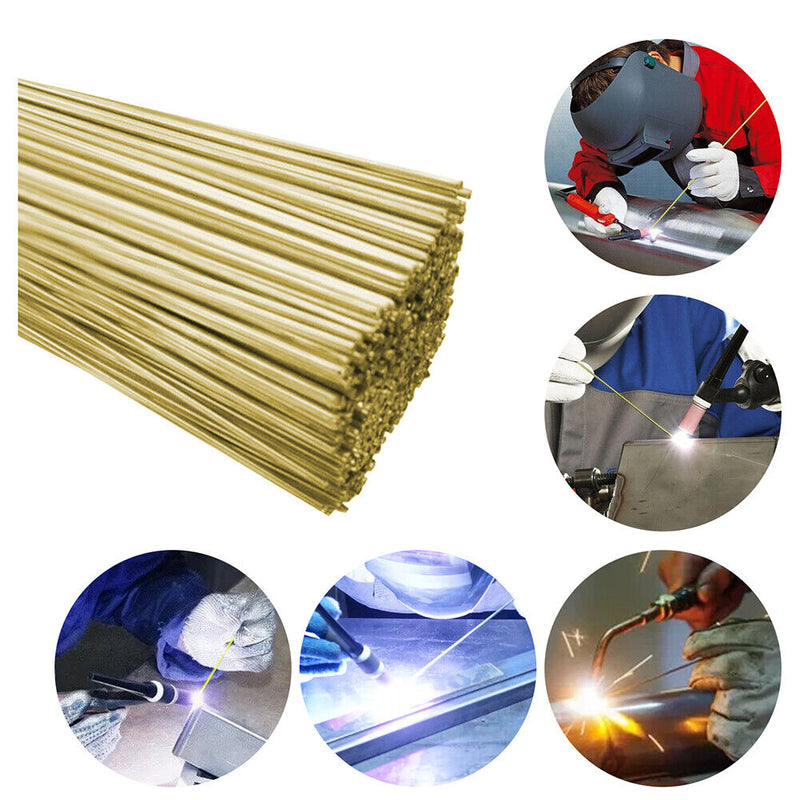 10pcs Low Temperature Simple Brass Welding Rods Electrodes Easy Melt Weld Bar