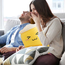 Child Bubble Tea Family Stuffed Plush Pillow Soft Cushion (Yellow Squint)
