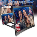 12"" Curved Mobile Phone Screen Amplifier Rack Movie Video Amplifying Holder