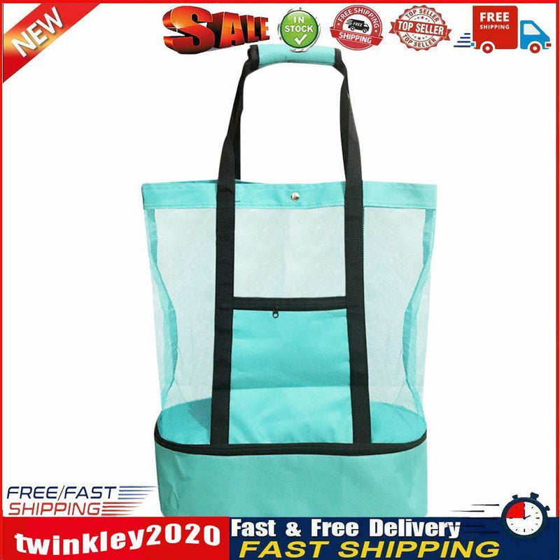 Portable Cooler Bags Food Fresh Thermal Picnic Beach Ice Lunch Box (Green) Newly