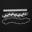 3pcs Footprint Cutting Dies Stencils Scrapbook Embossing DIY Album Cards