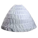 6Hoop Underskirt Ball Gown Long Skirts Petticoat Slips For Wedding P0O3 W4X5