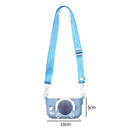 Portable Mini Cartoon Camera Cover Adjustable Silicone Shell (Blue Cat) Newly
