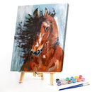 Fine Horse Oil Paint By Numbers Kits DIY Canvas Wall Picture Craft Home Decor