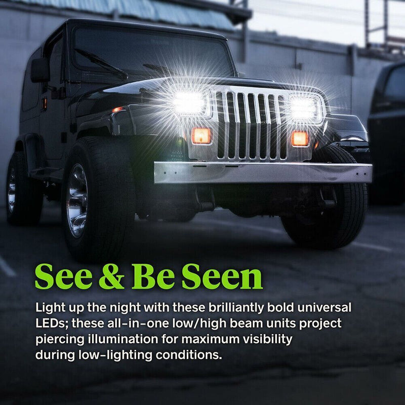 Work Light Bar Flood Spot Lights LED Car Light For Jeep,Cherokee XJ 1984-2001