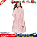 Unisex Tunic Hooded Raincoat Waterproof Outdoor Cycling Rain Poncho (L) Newly