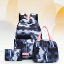 #A Tie Dye Ink Backpack Student School Bookbag Insulated Lunch Box for Teens Kid
