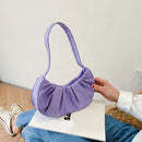 Shoulder Armpit Bags Pleated Elegant Cloud Handbags Women Travel Totes Clutch