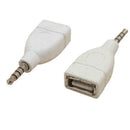 Converters Adapters USB 2.0 Female to 3.5mm Male AUX A6Z5 BEST Jack Car R1G1