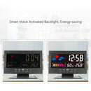 Weather Station Humidity Thermometer Snooze Alarm Clock Calendar Alarm Clock