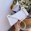Fashion Solid Women Tote Bag Alligator PU Shoulder Handbag Street Underarm Purse