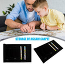 26x46 inch Puzzles Mat Roll Jigsaw Felt Playmat for Up to 1500pcs (Black)