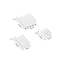 3pcs Aluminum Heatsink for Raspberry Pi 4B Heat Sink Cooling Pad Accessories