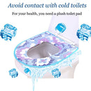 Soft Warm WC Cover Closestool Pads Thickned Toilet Lid Mat Flannel Seat Cover