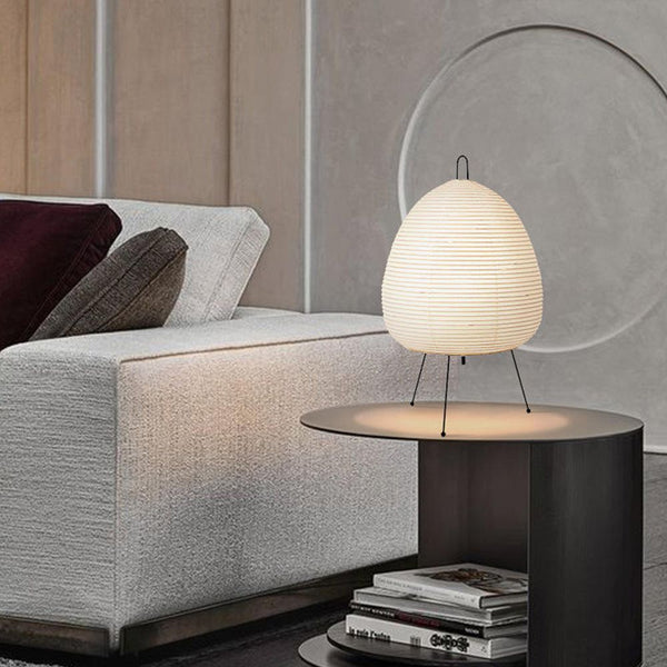 Desk Light Lantern Bedside Simple Japanese-style Tripod Paper Lamp Table Lamp