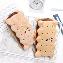 Capacity Biscuit Shape Student Supplies Stationery Bag Pencil Case Pen Storage