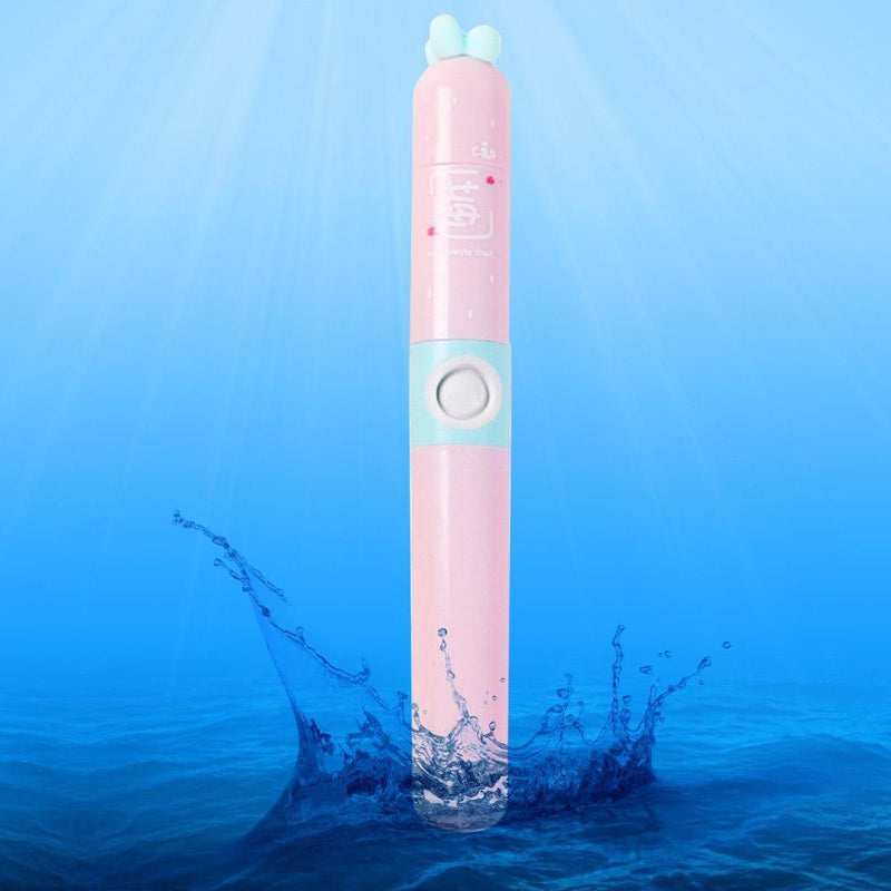 Children Portable Waterproof IPX7 Ultrasonic Electric Toothbrush (Pink)