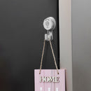 Vacuum Suction Cup Wall Hanging Hook Door Hangers Holder Rack (Grey) Newly