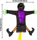 Crashing Witch Into Tree Witch Props Halloween Decorations Outdoor Decoration