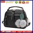Women Messenger Handbag Shoulder Bag PU Leather Satchel Sling Bag/Black