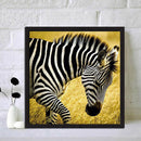5D DIY Full Drill Diamond Painting Walking Zebra Embroidery Craft Needlework Set