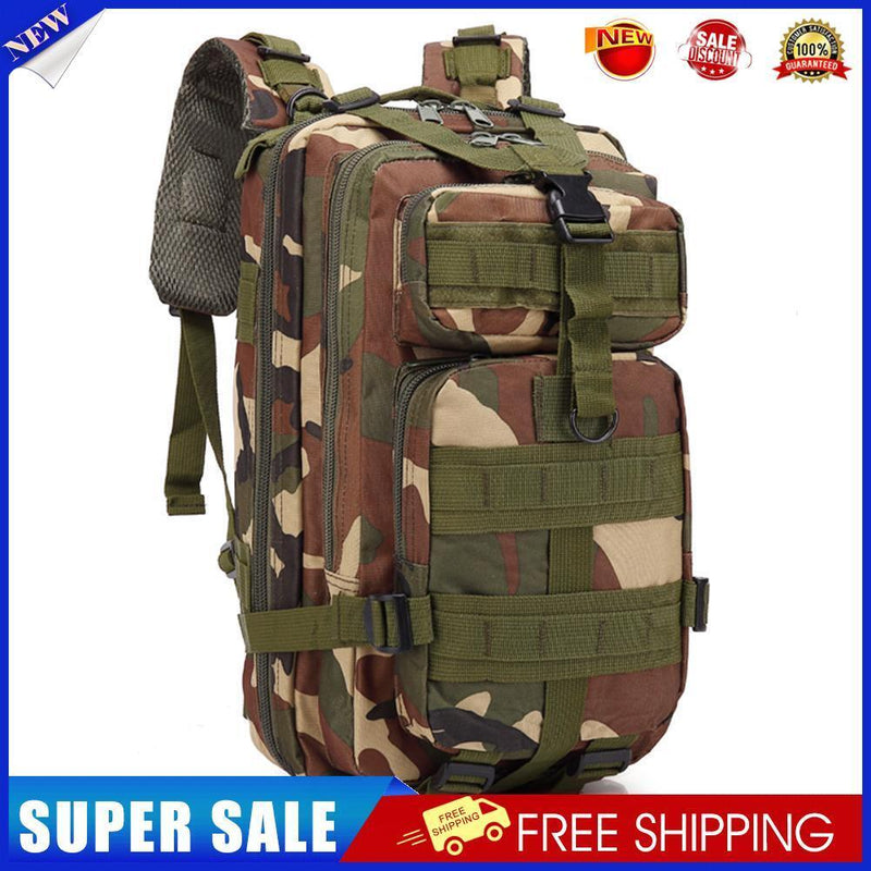 30L Outdoor Sport Waterproof Backpacks Large Storage Rucksack (Jungle Camo)