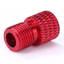 MTB Bike Valve Converter Bicycle Presta to Schrader Valve Adapter (Red) Newly
