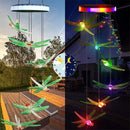 Solar Wind Chime Lamps Hanging Lights Home Garden Yard Decor (Dragonfly) Newly