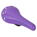 Bicycle Saddle Leather Soft Bike Seat Cover Mat MTB Bike Cushion (Purple)