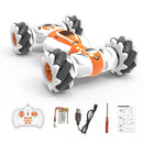 4WD RC Stunt Car 2.4GHz Music Light Watch Gesture Sensor Vehicle (Orange) Newly