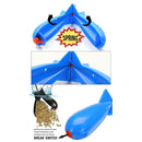 Carp Fishing Rockets Feeder 3 Size Bomb Lure Baits Holder Maker Tackle (White L)