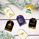 Supplies Moon&Star Paper Tag Hang Tags Gift Wrapping Eid Mubarak Labels