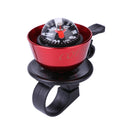 2 in 1 Bicycle Handlebar Bell Compass for MTB Bike Safety Cycling (Red) Newly