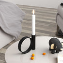 Nordic Style Wrought Iron Geometric Candle Holder Metal Candlestick Home Crafts