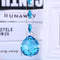 Crystal Glass Door Tassel Curtain Beads String Hanging Pendant Chain (Blue)
