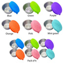 Condiment Containers with Lids - 1.7 oz Salad Dressing Cup to Go (Orange)