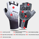 Non-Slip Half Finger Bike Cycling Gloves Sunscreen Fingerless Gloves (M) Newly