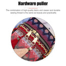 Woven Bucket Shoulder Bag Women Ethnic Tassel Chain Crossbody Bag (Red)