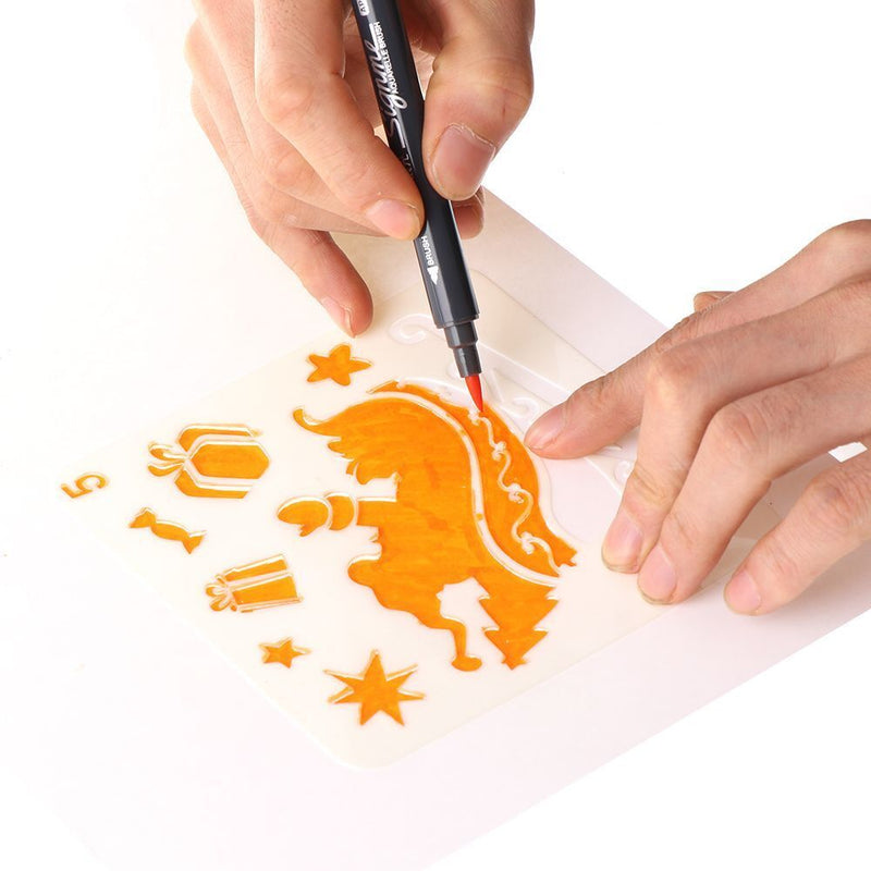 Decorative Christmas Hollow Stencils Scrapbooking Embossing Flower Template